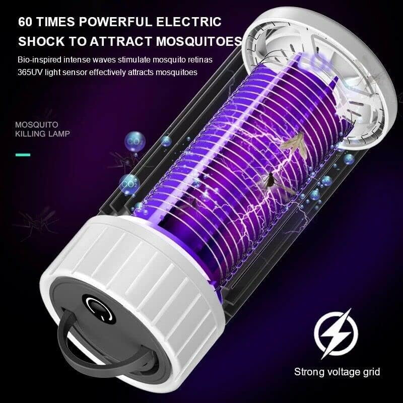 Mosquito Killer Lamp, USB Electronic Fly Killer Physical Bug Zapper Hanging Plug in Insect Trap Light Bug Zapper for Indoor Home Office Garden Plant Protection((Works When USB Is Connected)